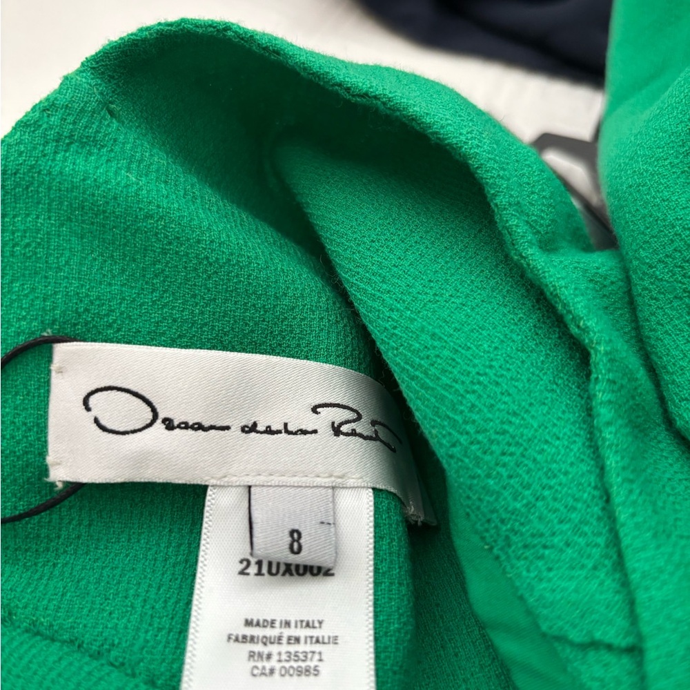 Oscar de la Renta Green Sheath Dress for Wedding Guests - Picture 6 of 12